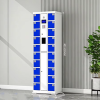 Kiosco de Carga Seguro e Inteligente para Teléfonos Celulares con Ventanas Transparentes para un Seguimiento Eficiente de los Teléfonos