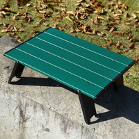 Table et chaise pliantes d'extérieur personnalisées, légères, en alliage d'aluminium, design minimaliste moderne, table simple