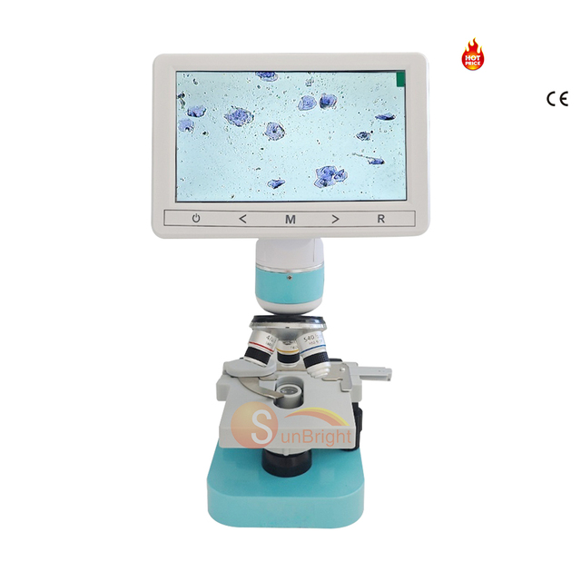 Hospital Use Microscope 7 Inch Big LCD Screen Digital Electronic Microscope Machine