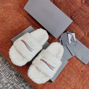 Ciabatte di Lusso <span class=keywords><strong>Firmate</strong></span> per <span class=keywords><strong>Uomo</strong></span> e Donna, Ciabatte con Piattaforma, Ciabatte Pelose con Ricami, <span class=keywords><strong>Scarpe</strong></span> Calde - Product Image 6