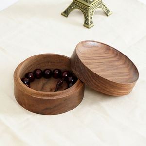 Luxury Handmade Black Walnut Bracelet Necklace Antique Wooden Jewelry <b>Gift</b> <b>Box</b> - Product Image 1