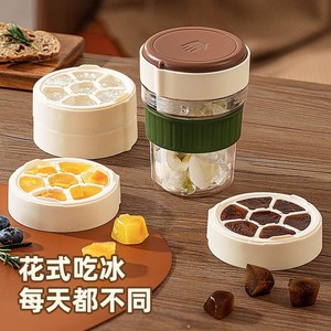 Vaso portátil para cubitos de hielo de 500 ml, a prueba de fugas, con molde para café y agua - Product Image 1