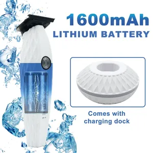 Cortadora <span class=keywords><strong>de</strong></span> <span class=keywords><strong>Pelo</strong></span> KEMEI KM-1690 <span class=keywords><strong>para</strong></span> Hombres Cuchilla en T 7700RPM con Base <span class=keywords><strong>de</strong></span> Carga 1600mAh Máquina <span class=keywords><strong>de</strong></span> Corte <span class=keywords><strong>de</strong></span> <span class=keywords><strong>Pelo</strong></span> <span class=keywords><strong>de</strong></span> 10W <span class=keywords><strong>para</strong></span> Barbero - Product Image 4