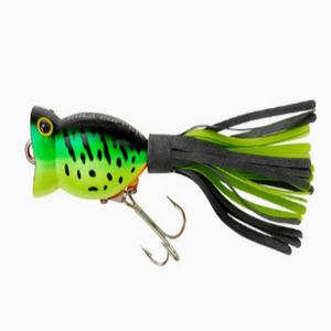 Bestseller 11g50mmfrog Popper Visaas Met Kleurrijke Staarten Drijvende Kunstmatige Aas Wobbler Voor Zoutwater Karper En Baars - Product Image 6