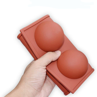 Moule à gâteau en silicone résistant à la chaleur Onequan, écologique, antiadhésif, sûr, 6 trous, demi-sphère, couleur personnalisée, moule à pâtisserie