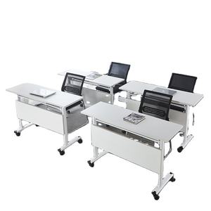 Table de conférence moderne tendance nouvelle arrivée table de formation blanche <span class=keywords><strong>bureau</strong></span> de formation pliable - Product Image 1