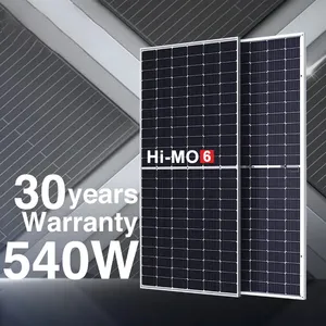 Cina grande potenza long pannello solare 540 Watt monocristallino pannello solare prezzo per la casa doppio vetro 550w celle 108