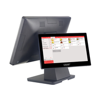 Terminal Punto de Venta GSAN de 18.5 Pulgadas, Todo en Uno, con Pantalla Táctil Dual, Sistema Windows, para Supermercados y Negocios