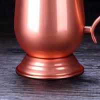 Set Cangkir Koktail Mewah 400ml Edisi Profesional Rose Gold Jepang Ramah Lingkungan Baja Tahan Karat Pengapian Api Court Moscow