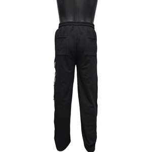 Custom Wide Leg Side Screen Printing Pants <b>Men</b> <b>Joggers</b> French Terry 400gsm Raw Hem Bottom Track <b>Baggy</b> Style Pants for <b>Men</b> - Product Image 6