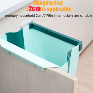 Bote de <span class=keywords><strong>basura</strong></span> de cocina colgante montado en la pared, <span class=keywords><strong>cubo</strong></span> de <span class=keywords><strong>basura</strong></span> de plástico pequeño para colgar plegable para gabinete - Product Image 4