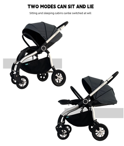 Système de voyage pour bébé 4 en 1, <span class=keywords><strong>poussette</strong></span> légère en alliage, landau, berceau pour bébé en option, ceinture de sécurité à cinq points, âge 3 ans - Product Image 6