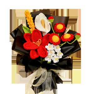 2026 Premium Handmade Knitted Crocheted Realistic <strong>Daisy</strong> Bouquet <strong>Gift</strong> for Mother's Day and Valentine's Day - Product Image 3