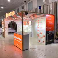 Tienda Modular de Madera Personalizada, Quiosco de Centro Comercial con Iluminación de Montaje Rápido en 30 Minutos, Reutilizable, Software de Cámara de Alta Gama, Tienda Moderna