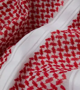 Saudi Shemagh 100% Cotton High Quality Cotton Men's Shemagh Scarf Colorful Fabric Shemagh Yashmagh Saudi Arabia