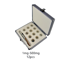 Set Completo Santwell 1-500mg Grado M1~E1 in Acciaio Inox 12 Pezzi con Pinzette e Pesi di Calibrazione in Alluminio Solido - Product Image 5
