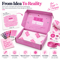 Boîte d'expédition en carton ondulé rose personnalisée OEM ODM à faible MOQ pour cosmétiques, soins de la peau, bijoux, mode, cadeaux, abonnements et petites entreprises