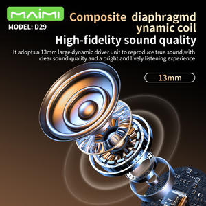 Écouteurs sans fil miniatures Maimi V6.0, légers, confortables, type C, semi intra-auriculaires, petits écouteurs TWS - Product Image 3