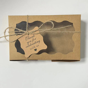 Caja de Papel Kraft para Repostería, Blanca, con Ventana Abierta, para Pasteles, Galletas, Vasos de Papel, Muffins, <span class=keywords><strong>Tartas</strong></span> de Huevo - Product Image 4
