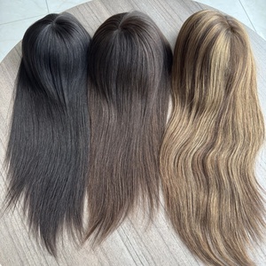 Toupee de Cabello Europeo Virgen de Primera Calidad, Topper de Cabello Humano Remy Premium, Topper de Encaje HD de Lujo con Tira de PU para Mujer - Product Image 5