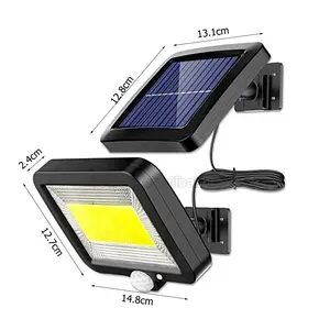 120 LED Solar Powered Light Outdoor Waterproof Wall Emergency Street Security Lamp Split Wall Lamp With Sensor