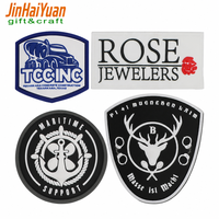 Patch en PVC souple 3D pour agents de patrouille routière et agents forestiers, avec formes de cœur et de fleur, dos plat, pour chapeaux et sacs