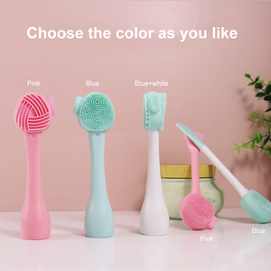 Nouveau produit 2023 en promotion : Brosse faciale double face en silicone, facile d'entretien et portable, pour masques - Product Image 5