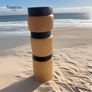 Vacare Custom Natural <b>Wooden</b> Design Stainless Steel Proof Vacuum Exhaust Sealed Tank Food Storage <b>Jar</b> <b>with</b> Vacuum <b>Lid</b> - Product Image 4