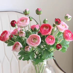 Cheveux de mariage plantation 5 têtes lotuslsalon décoration de table soie le tissu fleur flocage Lu Lian <span class=keywords><strong>fleurs</strong></span> artificielles - Product Image 1