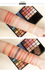 พาเลทอายแชโดว์ประกายเมทัลลิกเรืองแสงในเครื่องสำอางจำนวนมากที่ไม่มีโลโก้แบบผง - Product Image 6