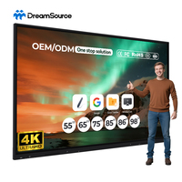 Tableau blanc interactif intelligent multi-touch HD 4K de 55, 65, 75 et 85 pouces pour l'éducation