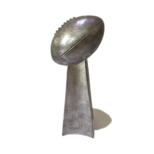 Trofeo de resina cromado galvanizado, torre de fútbol de fantasía, réplica de campeón de fútbol, figura personalizada - Product Image 4