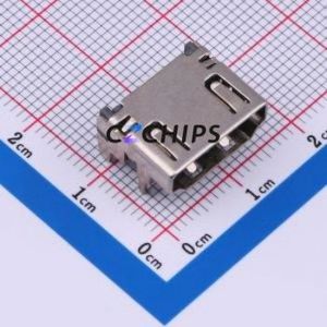 KH-<b>HDMI</b>-0005A-SMT <b>HDMI</b> <b>Connector</b> SMD <b>Connector</b> ( <b>Connector</b> Type: <b>HDMI</b>-A )( Gender: Female )( Total Number of PINs: 19P ) - Product Image 1