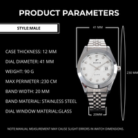 Montre à quartz unisexe de luxe pour homme avec boîtier en acier inoxydable et alliage de zinc personnalisable avec logo Planet