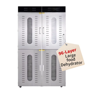 Deshidratador de Frutas y Verduras Comercial FD-96D de Fábrica, Máquinas Deshidratadoras de Alimentos con 30 Bandejas Metálicas de Grado Alimenticio y Tubos de Calor - Product Image 2
