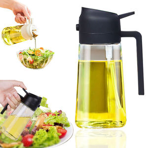 Nouveau produit phare 2026 : Bouteille d'huile de cuisine 2-en-1 de 470 ml, pulvérisateur et verseur, en verre, sans huile - Product Image 1