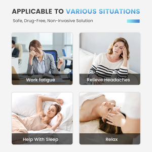 Alat pijat kepala arus langsung, perangkat TDCS intensitas rendah untuk peningkatan konsentrasi tidur, stimulasi otak, kulit kepala terfokus - Product Image 5