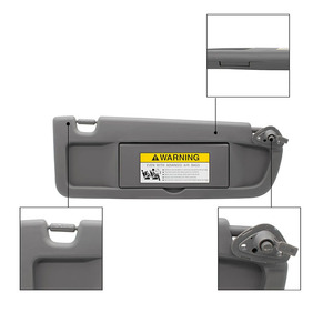 Parasol para coche Honda Civic 2006-2011, gris oscuro, lado derecho, 83280-SNA-A01ZA, instalación con hebilla de PVC para el techo - Product Image 1