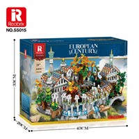 Set de Construcción Reobrix 55015 Rivendell - 4406 Piezas, Ciudad del Valle de la Fantasía con Cascada y Puente, Modelo Coleccionable para Adultos, 14+