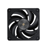Coolleo N28-B15 12cm double couleur (noir et blanc) 4 broches PWM 2600 tr/min vitesse deux roulements à billes PC serveur ventilateur de refroidissement