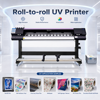 1.8m Tekli I3200 Baskı Kafalı UV Rulo Yazıcı LED Lambalı UV Rulodan Ruloya Yazıcı Vinil Malzeme Baskısı için