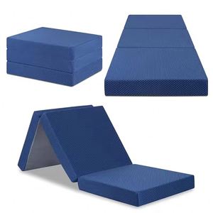 Colchón Portátil Plegable <span class=keywords><strong>de</strong></span> Espuma Viscoelástica <span class=keywords><strong>de</strong></span> 4 Pulgadas - 75x25x4 Pulgadas, Diseño <span class=keywords><strong>de</strong></span> Doble Capa con Funda Lavable <span class=keywords><strong>de</strong></span> Jacquard Certificada por CertiPUR-US - Product Image 1