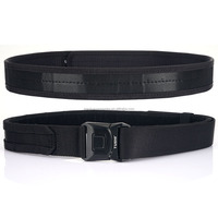 Ceinture tactique en nylon 1000D avec boucle en alliage, système MOLLE, libération rapide, légère, sportive, longueur personnalisée, entraînement en plein air