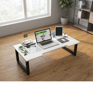TECHDESK ขาตั้งแล็ปท็อปสีขาว 1.2 ม. X 60 ซม. X 35 ซม. แบบตั้งโต๊ะ - Product Image 2