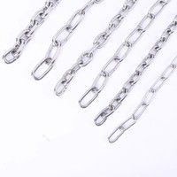 Cadena de eslabones de acero dulce galvanizada Cadena transportadora soldada de estructura ordinaria media