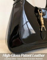 Sac à bandoulière inspiré des créateurs avec boucle dorée, sac à main vintage en forme de croissant, logo personnalisé disponible, sac hobo rouge