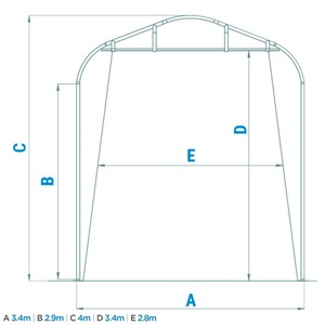 Garage portable à cadre métallique personnalisé, abri temporaire pour voiture, bateau, tente et abri de voiture avec protection UV, design sportif - Product Image 5