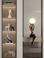 Sculpture en résine de luxe légère, décoration artistique haut de gamme pour le salon, meuble TV, côté minimaliste, design moderne, artisanat