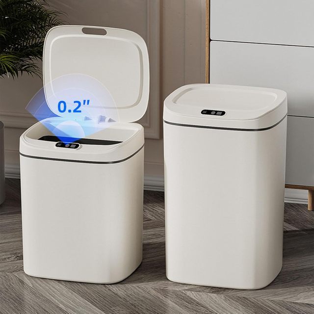 Automatic Smart Touchless Standing Trash Can with Motion Sensor for Kitchen Bathroom Bedroom