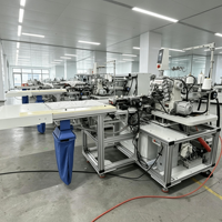 Máquina de Coser Automática Industrial TS-842 para Dobladillo Inferior de Camisetas, de Alta Eficiencia, para Producción de Prendas en Fábricas de Ropa, TOPSEW